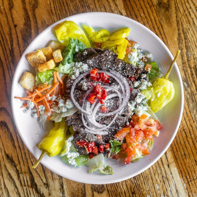 Landing Black & Bleu Salad.