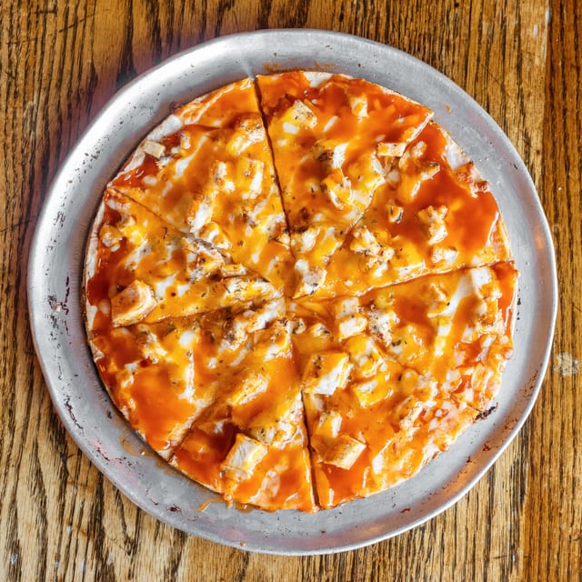 Allie's Hot Wing Specialty Pizza.
