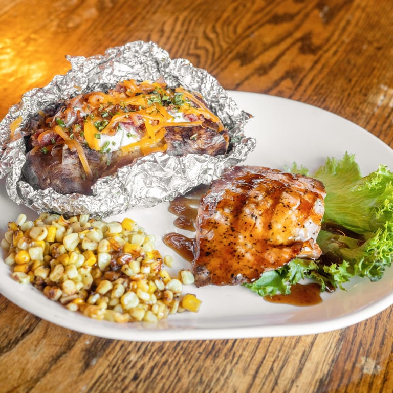 Bourbon Glazed Salmon Delight