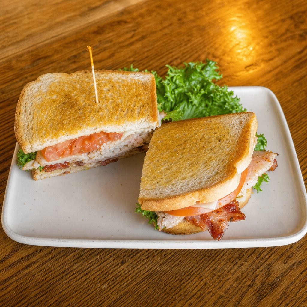 Turkey Club Sandwich.