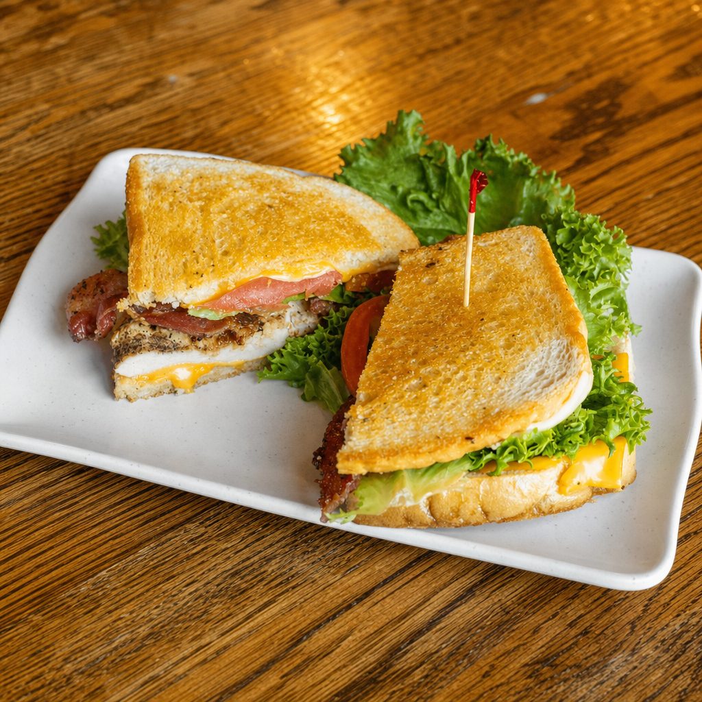Grilled Chicken Club Sandwich.