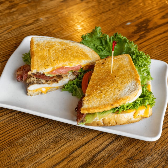 Grilled Chicken Club Sandwich.