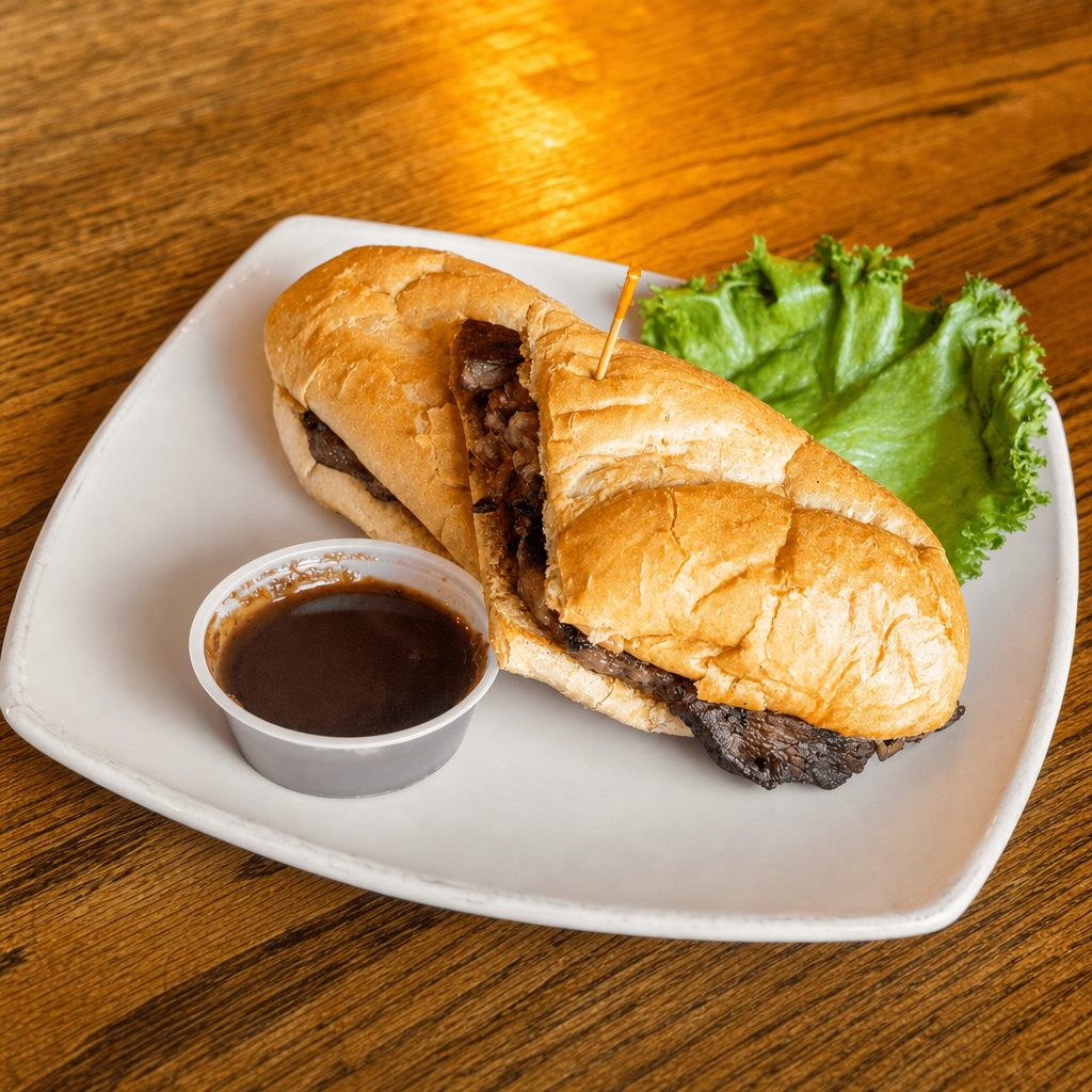 Ribeye Steak Sandwich.