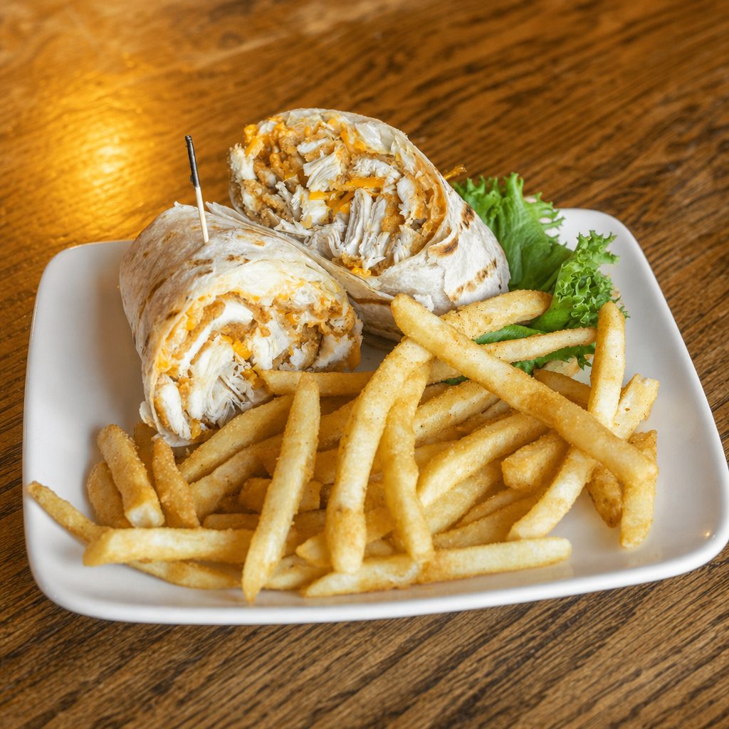 Sam's Buffalo Chicken Wrap.