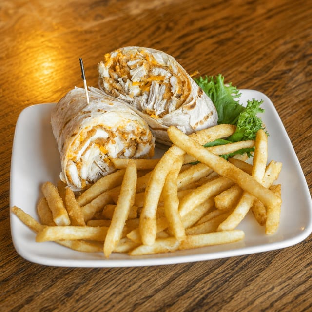 Sam's Buffalo Chicken Wrap.