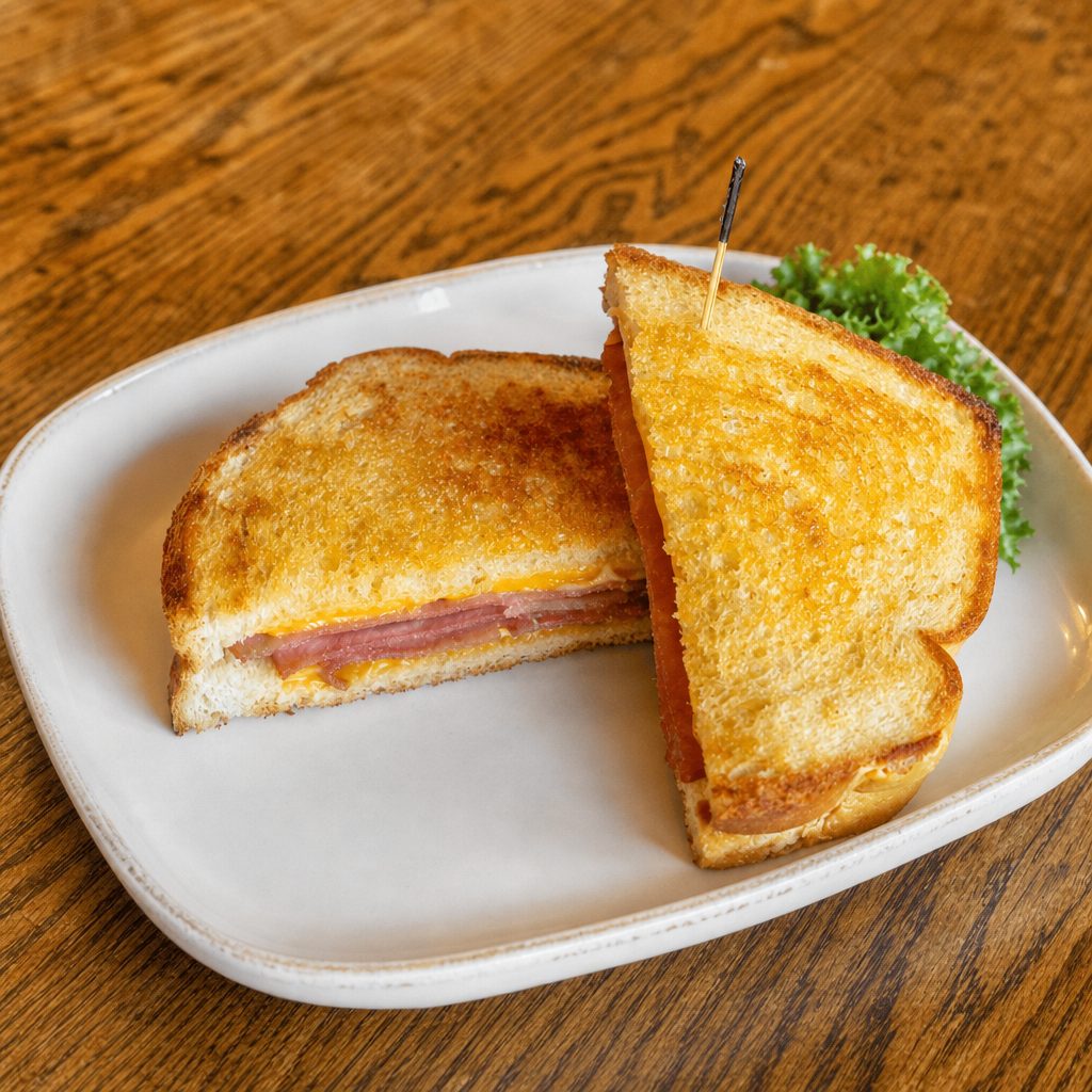 Hot Ham & Cheese Sandwich.