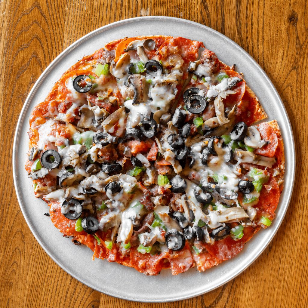 Deluxe Specialty Pizza.