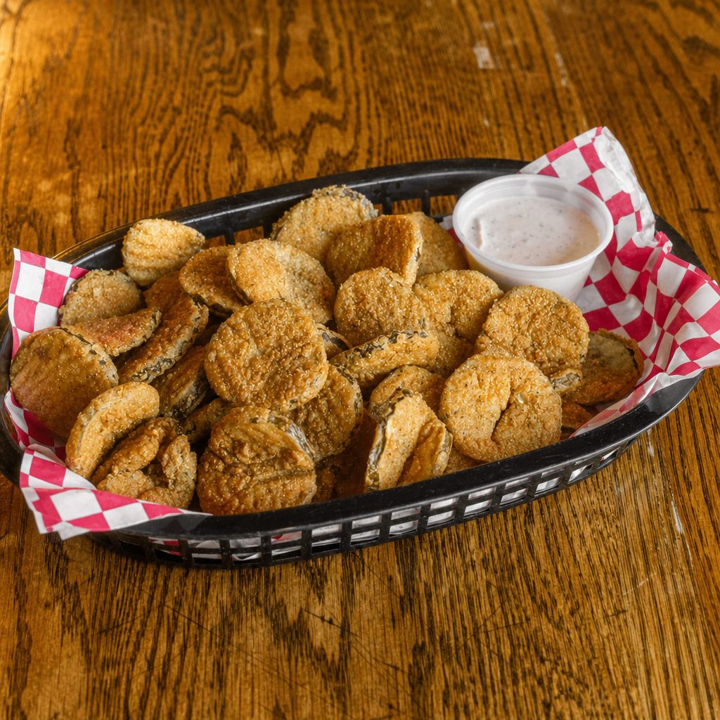 Homemade Fried Pickle Chips.