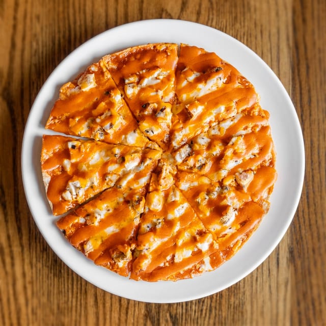 Hot Wings Specialty Pizza.