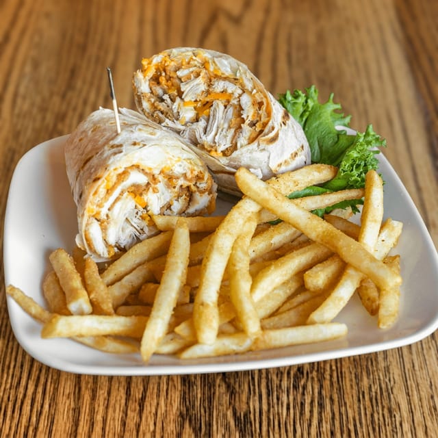 Sam's Buffalo Chicken Wrap.