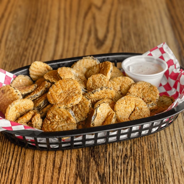 Homemade Fried Pickle Chips.